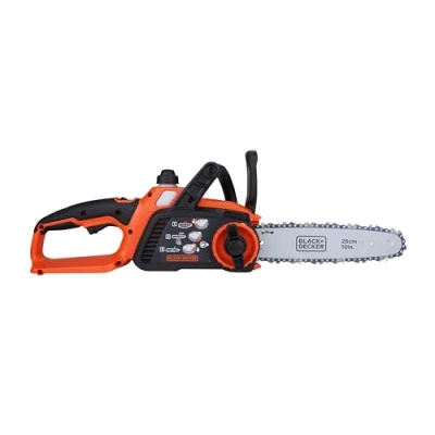 Imagen de BLACK+DECKER Motosierra 18V, batería 2.0Ah, espada de 25 cm, sistema aceite sin fugas, cambio y tensión cadena herramientas, incluye cargador, GKC1825L20