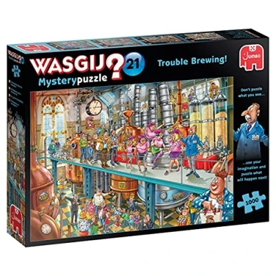 Imagen de Jumbo Spiele Wasgij Mystery 21 Trouble Brewing 1000 Adultos Español Puzzle Piezas, Multicolor (Jumbodiset 25006)