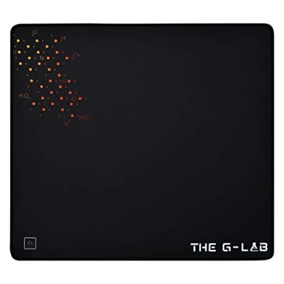 Imagen de The G Lab Pad CEASIUM Alfombrilla de Ratón Gaming Gran Tamaño Antideslizante 450 x 400, Negro