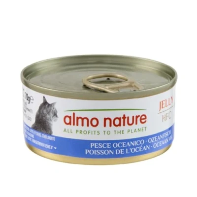 Imagen de Almo Nature HFC Jelly Comida húmeda para Gatos, Peces del océano, 24 Unidades (24 x 70 g)