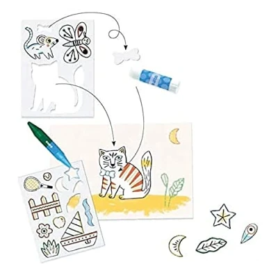 Imagen de DJECO Crear con Formas Animales (38997), Multicolor (1)
