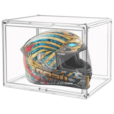 Imagen de Vitrinas para Colecciones,Caja de Exhibición Transparente, Colecciones Vitrina Cristal Expositora Metacrilato, Muñecas con Puerta,Figuras AccióN, Juguetes (45x33x33cm)