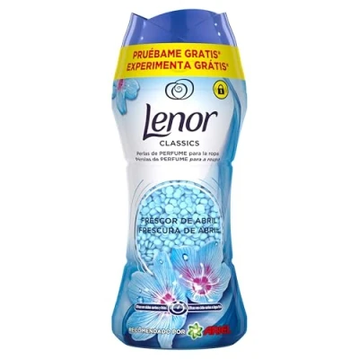 Imagen de Lenor Classics Frescor de Abril, Perlas Lavadora Perfumadas 93 Lavados (6 x 210 g), Suavizante para Ropa, Potenciador el Lavado