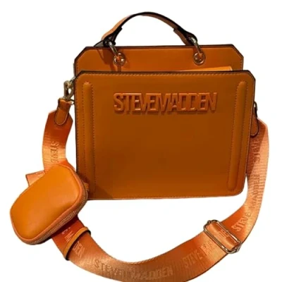 Imagen de Steve Madden Crossbody Bag, Bevelyn Bolso Cruzado Convertible para Mujer, Mango, Talla de un