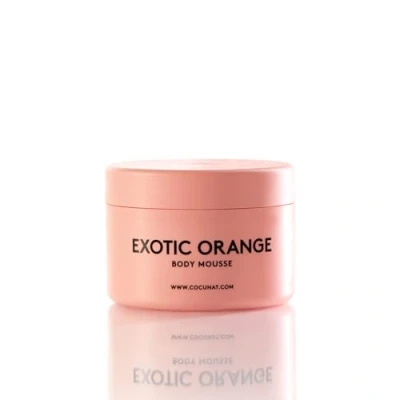 Imagen de COCUNAT Exotic Orange Mousse Corporal Hidratante y Reafirmante 24h Aroma Cítrico Manteca de Karité Piel Extra Suave Rápida Absorción Sin Siliconas 200ml