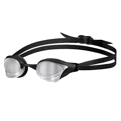 Imagen de arena Cobra Core Swipe Mirror Gafas de Natación Competición Unisex para Adultos, con Lentes Espejo Curvadas, Antivaho, Protección UV, 5 Puentes Nasales Intercambiables