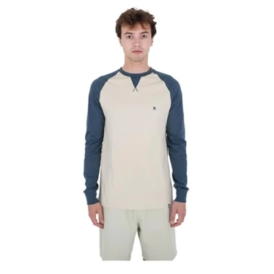 Imagen de Hurley Camiseta M Low Tide LS, Crema, Hombre