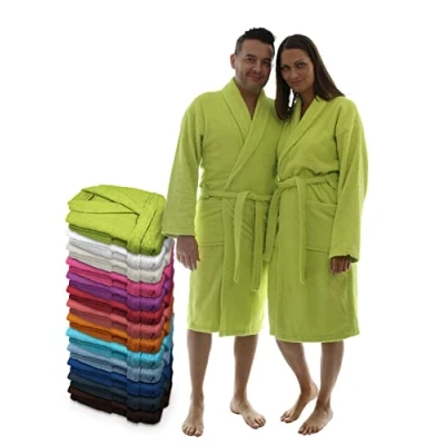Imagen de LEBENGOOD Albornoz Unisex, Mujer y Hombre 100% Algodón Rizo Americano 400 gr con Cinturón, Bolsillos, Ducha, Bata Suave, Toalla (XXL, Pistacho)