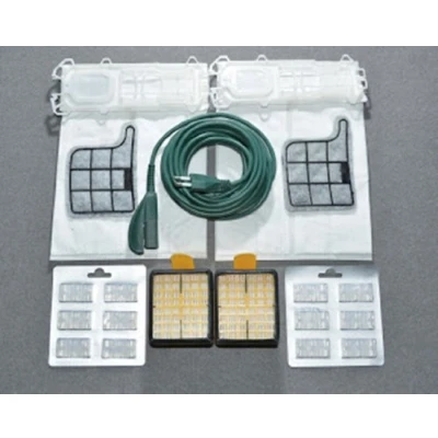 Imagen de 12 bolsas de microfibra + ambientadores 2 filtros EPA 1 cable eléctrico 7 m motor para Folletto VK 135 136 aspiradora Vorwerk adaptables