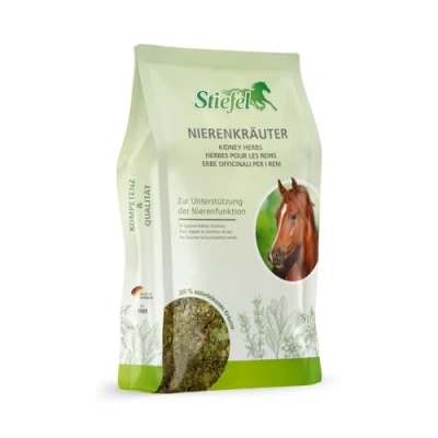 Imagen de Stiefel hierbas renales para caballos, mezcla de 100% natural apoyar la función renal, problemas metabólicos, hígado y riñón sobrecargados, desintoxicación, 1 kg