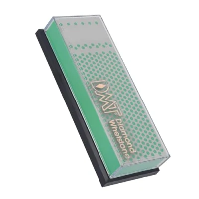 Imagen de DMT Machinist Piedra de afilar diamante en caja plástico, afilador cuchillos extrafino 6 pulgadas, verde, N/A