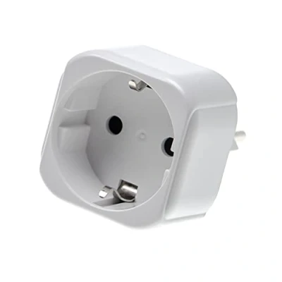 Imagen de vhbw Adaptador Viaje Tipo J, SN 441011 (Clavija (Macho) Suiza a Clavija (Hembra) Euro) Viaje, Blanco, MAX. 250 V / 2500 W