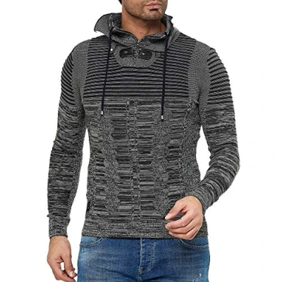 Imagen de Redbridge Suéter de Punto Jersey Tejido Cuello para Hombre Azul L