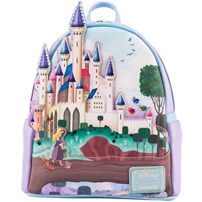 Imagen de Loungefly Mochila Castillo La Bella Durmiente Disney 26cm, Juventud Unisex, Multicolor (Multicolor), Talla Única