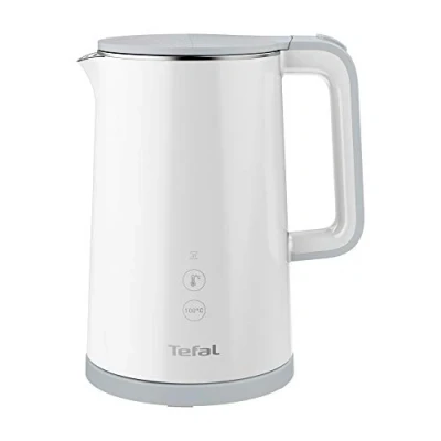 Imagen de Tefal KO6931 Sense Hervidor de agua, capacidad 1,5 l, pantalla digital, 5 niveles temperatura, base 360, indicador nivel filtro cal extraíble, función mantenimiento del
