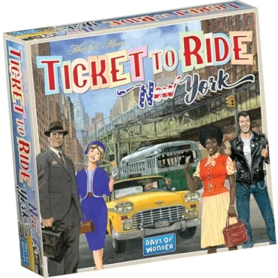 Imagen de Days of Wonder, Ticket to Ride New York Board Game, Ages 8+, For 2 4 Players, Average Playtime 10 15 Minutes