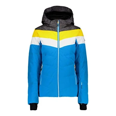 Imagen de CMP Chaqueta de esquí elástica mujer con capucha desmontable, Joya azul, XS