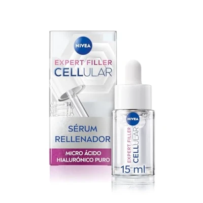 Imagen de Nivea Expert Filler Cellular sérum rellenador de arrugas (1 x 15 ml), facial con micro ácido hialurónico, hidratante efecto antiedad, apto para piel sensible