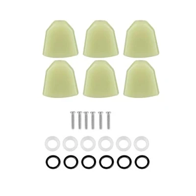 Imagen de Tomotato 6 Unids/Set Botón de Clavija Afinación Guitarra Botones Clavijas Acrílicas Cabezales Máquina para Eléctrica Acústica(Verde)