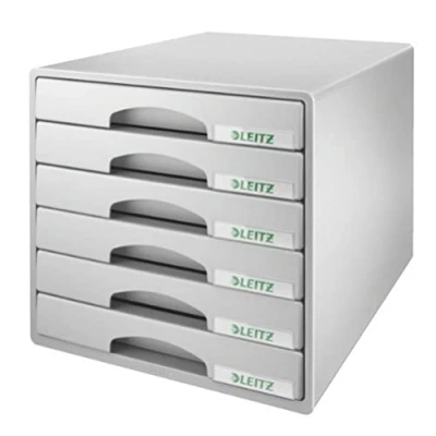 Imagen de Leitz Plus 52120085 Buc de cajones, A4, 6 Gris, Plástico