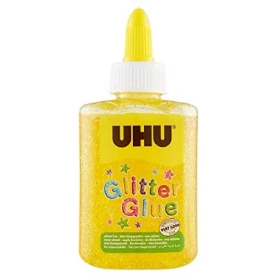 Imagen de UHU Glitter Glue Bottle 88,5 ml amarillo