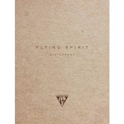 Imagen de Clairefontaine 930022 C Flying Spirit Cuaderno cosido con protectora Kraft 16 x 21 cm 120 páginas de color marfil