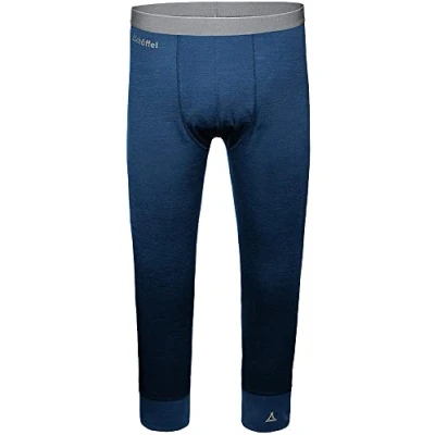 Imagen de Schöffel Merino Sport Pants Short M Calzoncillos Largos Que regulan la Temperatura, Mallas térmicas Transpirables en Longitud 3/4, Unisex Adulto, Imperial B, Large