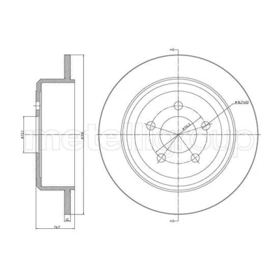 Imagen de Disco de freno METELLI 23 1684C