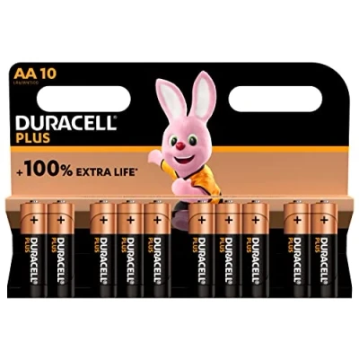 Imagen de Duracell Plus New 163553 Pilas alcalinas AA Mignon (1,5 V, LR6 MN1500, 10 Unidades)