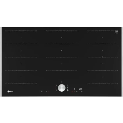 Imagen de Neff, T69TTX4L0 Placa de inducción autosuficiente Flex con control Twist Pad N90, ancho 90 cm, color negro marco, Home Connect