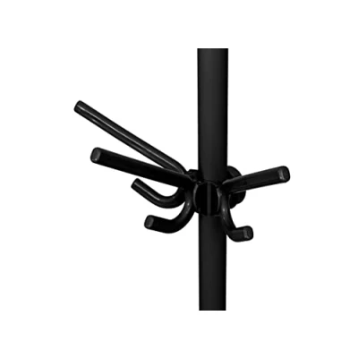 Imagen de Wenko Percha Triple Herkules Set de 2, Perchero para el Sistema telescópico, plástico Resistente con 3 Ganchos Ideal Sombreros, fulares o Chaquetas, (An.xAl.XP): 29 x 12,5 15 cm, Negro