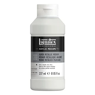 Imagen de Liquitex médium metálico plateado, 237ml