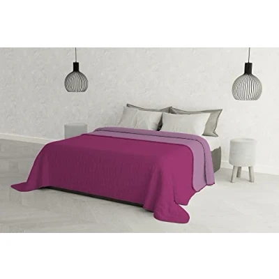 Imagen de Elegant Ropa DE Cama Italiano Colcha Verano Lila/Fucsia Doble 260 x 270 cm