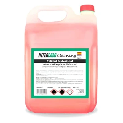 Imagen de Intercabo Garrafa de 5L Limpiador Multiusos Superficies Fregasuelos concentrado Suelos Limpieza muebles Limpiadora multisuperficies hogar