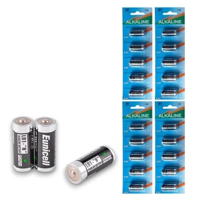 Imagen de Eunicell MN9100 Lote de 20 pilas alcalinas (1,5 V, AM5, tamaño N)