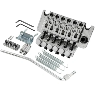 Imagen de Musiclily 54mm Doble Locking Tremolo System Puente para Guitarra Eléctrica tipo Floyd Rose,Cromado