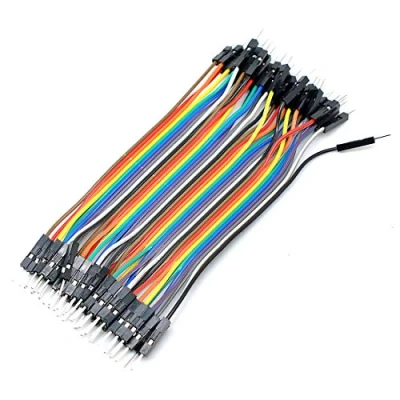 Imagen de Oiyagai Cavo Jumper Dupont 5 Set/200 Pezzi 10cm/3.9 Pollici Maschio a per Arduino e Raspberry PI
