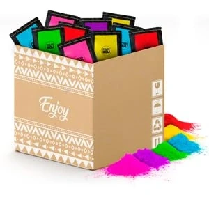 Imagen de Polvo Holi Pack de 60 Bolsas 100 Gramos (6 Colores)