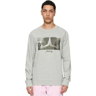 Imagen de Mister Tee PRAY Crewneck Sudadera, Hombre, Talla: Medium, Grey