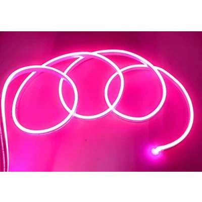 Imagen de tempo di saldi Tira LED de neón flexible impermeable IP65, 5 metros, 120 led/m, 12 V, color rosa