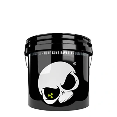 Imagen de Nuke Guys Car Wash Bucket White Skull Edition Cubo de lavado coche con 3,5 galones (aproximadamente 13 litros) coches para la ropa o moto