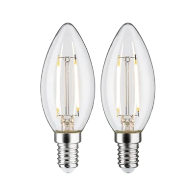 Imagen de Paulmann vela LED E14 2,7W 2700K filamento 2 ud