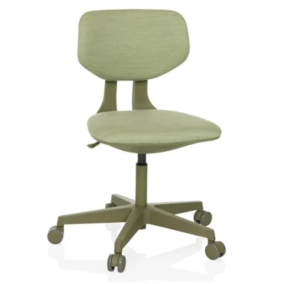 Imagen de hjh OFFICE Silla giratoria Infantil con Respaldo Regulable en Altura Kid Colore de Escritorio para niños 6 a 12 años, Verde
