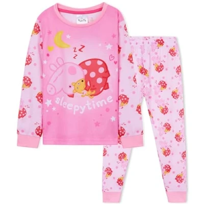 Imagen de Peppa Pig Pijama Conjunto de 2 Piezas para Niña Regalo Niños (Multi, 18 24 Meses)