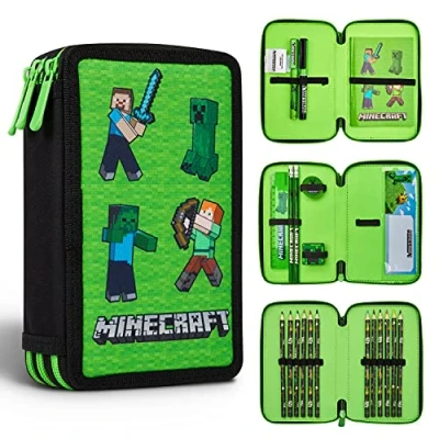 Imagen de Minecraft Estuche de Lápices para Niños Material Escolar