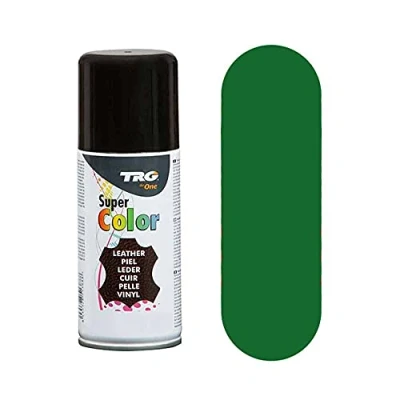 Imagen de TRG The One Tinte en Spray para calzado de Piel y Sintética Ideal Restaurar o cambiar el Color Zapatos Super #322 Verde, 150ml