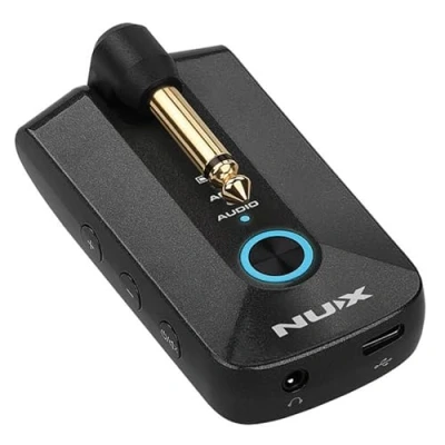 Imagen de NUX Amplificador de auriculares Mighty Plug Pro para guitarristas y bajos en un formato bolsillo fácil usar