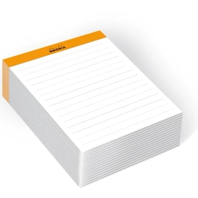Imagen de Clairefontaine ES RHODIA 194047C Bloc de notas N13 Naranja A6 11,5 x 16 cm Rayado 240 Hojas 80g/m Práctico y Compacto Colección Rhodiatime