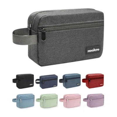 Imagen de MOCOCITO Neceser para Viaje Hombre Mujer de Aseo Bolsa Gimnasio (Gris)