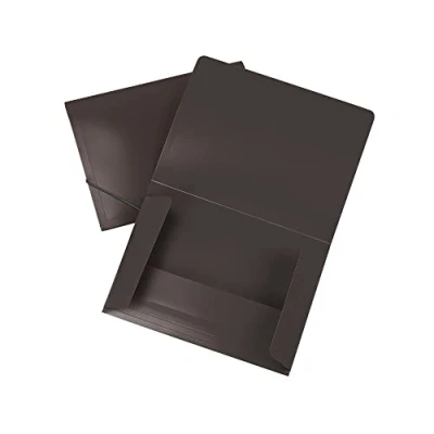 Imagen de Carpeta liderpapel portadocumentos solapas polipropileno din a3 negro opaco lomo flexible